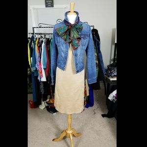 Vegan Suede Beige Dress